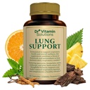 DR VITAMINE OPLOSSINGEN Lung Detox Supplement voor mannen en vrouwen - 10-in-1 Blend w/Vitamine C & Butterbur Root - Ondersteunt Lung Health & Respiratory functie - Verbetert ademen, zuurstofstroom - 30 Vegan Caps