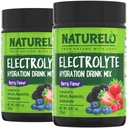 NATURELO Electrolyte Powder Sugar Free Berry Flavor Drink Mix, 100 Servings | 2 Pack, Hydration and Mineral Drink Mix, Non-GMO