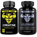 Prime Labs Creatine Monohydraat (120 ct) + L Glutamine (180 ct)