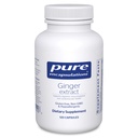 Encapsulations pures Extrait de gingembre Complément pour soutenir les systèmes digestif, musculo-squelettique et cardiovasculaires*