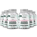 Organics Ocean Pure Magnesium Glycinate met zink - Maximale sterkte chelated Magnesium Supplement voor vrouwen en mannen voor spierkrampen en slaapondersteuning - 6 flessen