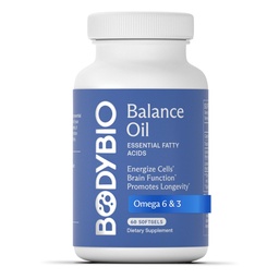 BodyBio Balance Oil - Vegan Omega 3 6 Supplement 