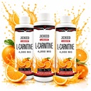 L-Carnitine 4000 Amped Orange, L-Carnitine Vitamin Supplements 200ML 6.76 FL OZ