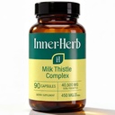 Milk Thistle Complex 450mg | 144mg Silymarin with Alpha GPC Choline, Artichoke Leaf Extract & Dandelion Extract | 90 Vegan Capsules | Unflavored | 90-Day Supply