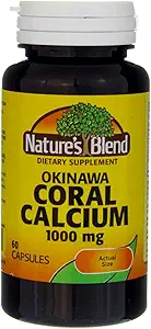 Nature's Blend Okinawa Coral Calcium 1000 mg 60 Caps