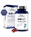 1MD Voeding KrillMD - Antarctische Krillolie Omega 3 Supplement met Astaxanthine, EPA, DHA 