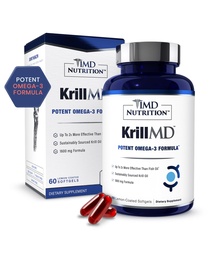 1MD Voeding KrillMD - Antarctische Krillolie Omega 3 Supplement met Astaxanthine, EPA, DHA 