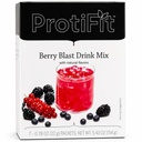ProtiFit - High Protein Fruit Flavored Powder Drink Mix, 15g Proteïne, Low Calorie, Sugar Free, Ideal Protein Compatibel, 7 Serves Per Box (Berry Blast)
