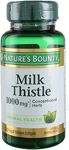 Nature's Bounty Milk Thistle 1000mg Kruidensupplement Softgels - 50 CT