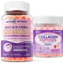 Nextdia Sugar Free 1 Pack Collagen Gummies for Women & Men + 1 Pack Myo-Inositol & D-Chiro Inositol Gummies
