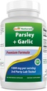 Meilleurs naturels persil et ail 1000 mg par portion 250 capsules végétariennes. Sans gluten et sans OGM.