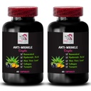 Green Coffee Bean - Anti-Wrinkle Complex - Aloe Vera, Collagen Boost, Hyaluronic Acid, Turmeric Extract, Alpha Lipoic Acid, Firming Action, L-Glutathione, Lycopene, Smooth Finish 2 Bottles 120 Caps