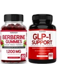 Gommies berbères avec Ceylan Cinnamon (60 Gommies) Premium sans sucre Ceylan Cinnamon Supplément et supplément GLP-1 (60 comtes) Soutien Gut santé et métabolisme - Non OGM & USA Made