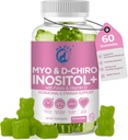 Inositol Gummies PCOS met Folaat & Vitamine D - Myo & D-Chiro Inositol Blend, 40:1 Ratio, 60 Apple Flavor Gummies