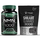 WELLNESS LABSRX NMN Capsules and Shilajit Gummies Bundle, 2 Piece Set | 1000mg Nicotinamide Mononucleotide with Himalayan Fulvic Acid Chewables, Energy & Immune