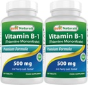 Best Naturals Vitamine B1 als Thiamine Mononitraat 500 mg tabletten (120 telling (verpakking 2))