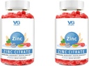 VITA GLOBE Zink Citroen Gummies 50mg Daily Zink Supplement 