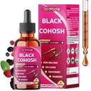 9in1 Liquid Black Cohosh Supplements Women with Dong Quai, Red Clover, Chasteberry, Cranberry, Passion Flower, Turmeric, Rhodiola Rosea, and Amla - 30ml Fl Oz