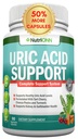 Uric Acid Flush - Herbal Uric Acid Cleanse Supplement - Met Tart Cherry, Selderij Zaad Extract, Chanca Piedra, Duivelsklauw & Green Coffee Bean - Vegan - Ondersteunt Gallblader en Niergezondheid