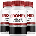 Eronex for Men Capsules, Eronex Vitamin Complex Pills, Ero Nex Official Formula, Eronex para Hombres Dietary Supplement, All Natural Support Formula Reviews (3 Pack - 180 Capsules)