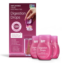 Buoy Digestion Electrolyte Drops - Digestive System Support with 87 Trace Minerals for Daily Balance & Nutrient Absorption - Unflavored Electrolytes - Sugar Free - No Sweeteners - 120 Servings
