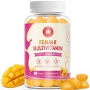 Multivitamin Gummies for Women, Vegan Daily Vitamins with B6, B12, C, D3, E, K2, Biotin, Zinc & Folic Acid for Hair Skin Nails, Energy & Immune Support, Mango Flavor, 60 Count