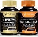 WELLNESS LABSRX Lions Mane Capsules en Berberine Capsules