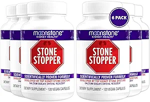Stone Stopper Capsules, Niersteen Preventie, Calcium Oxalaat Protector, Alkalische Citrate Ondersteuning Supplement, Ontwikkeld door Urologen ter ondersteuning van de Niergezondheid, 6 maanden Levering