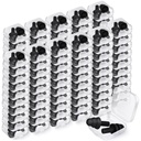 TrelaCo 100 Pairs Ear Plugs Bulk, NRR 29dB Reusable Silicone Ear Plugs with Plastic Cases Soft Foam for Sleeping Noise Cancelling for Concerts Shooting Swimming Noise Reduction(Black)