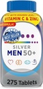 Silver Men 50+ Multivitamin, Better Guide Vitamins Supplements, 275 Count (Pack of 1)