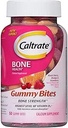Caltrate Calcium & Vitamine D3 Supplement Gummy Bites Black Cherry, Orange, Aardbei - 50 Ct., Verpakking van 6