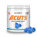 ALLMAX ACUTS Amino Energy Powder, Amino Acids Supplement, Blue Raspberry, 30 Servings, Caffeine, Green Coffee Extract, 2000 mg Taurine, L-Carnitine, Sugar Free, Gluten & Dye Free, Amino Acid Drink