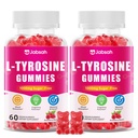 L-Tyrosine Supplement 1000mg, L Tyrosine Gummies for Kids & Adults, Calm & Focus Gummies for Brain, Mood, Memory and Energy, Sugar-Free, Raspberry Flavor, 120 Count