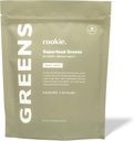 Rookie Wellness Greens + Superfoods - Groenen Superfoods Powder Drink Made with Whole Food Sourced Ingrediënten Bevat Vitaminen, Probiotica, Antioxidanten en Baobab Fiber (30 Servings, Crisp Apple)