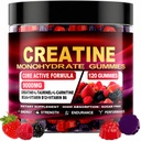 Creatine Monohydrate Gummies, BCAA, Beta-Alanine, Mixed Flavors - 120 Count