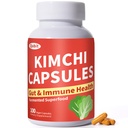 Kimchi Capsules, Kimchi Supplement, Probiotics & Enzymes Supports Gut & Digestive Health, Taste Well, One Fermented Superfood for Antioxidant Support, 90 Vegan Capsules, Pills
