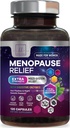 Menopauze supplementen voor vrouwen met Dong Quai, Chaste Berry, Black Cohosh, 8 miljard CFU Probiotica - Hot Flash Night Sweats & Menopauze Relief Probiotic voor Vaginale, Digestieve Gezondheid - 120 Capsules