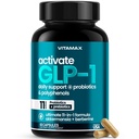 GLP-1 Support Supplement for Weight Management & Appetite Control for Men & Women – With Akkermansia, Berberine, Inulin, EGCG, Probiotics & Polyphenols for Gut Health, Digestion, Hunger & Cravings