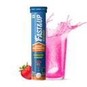 FAST&UP Reload -Electrolyte Energy Drink - Sports Nutrition Electrolyte Drink - On-The-Go Low Sugar Electrolytes - 20 effervescent Tablets - Strawberry Flavour