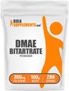 BulkSupplements.com DMAE Bitrate Powder - Dimethylaminoethanol Bitrate, DMAE Supplement - Unflavored & Gluten Free, 350mg per Serving, 100g (3,5 oz) (Pack of 1)