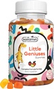 Kinderen Multivitamine Gummies Kleine genieën: Vitaminen C, D3, Zink, Folaat, voor Immuniteit, Intelligentie, Focus en Groei. Veganistisch, niet-GMO, biologisch, Glutenvrij