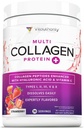 Multi Collageen Peptides Powder for Women - Gehydrolyseerd Collageen Powder for Women with Types I II III V & X Vitamin C & Hyaluronic Acid for Hair Skin and Nails (Strawberry) - 30 Servers