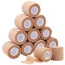 Self Adherent Bandage Wrap 12 Pack, 2” x 5 Yards, Medical Tape, Self-Adherent Wrap, Athletic Elastic Cohesive Bandage, First Aid Tapes, Sports Tape for Stretch Athletic, Ankle Sprains & Swelling