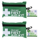 Mini First Aid Kit, 92pcs Small First Aid Kit - Includes Emergency Foil Blanket, Scissors for Travel, Home, Office, Vehicle, Camping, Workplace & Outdoor, ARTG Number 244567 (2 Pack)