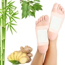 Lymfatische Drainage Ginger voetpads 50 Pads - Gemberolie voet Patches Diep reinigen Slaapmiddelen verlichten stress en vermoeidheid verbeteren slaapkwaliteit