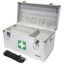HMF 14701-09 Medicina Box, Medical Case, Universal Case, Aluminium, 40 x 22.5 x 20.5 cm