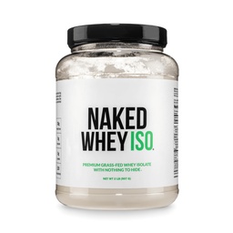 NAKED Wei Isolaat Proteïne - Slechts 2 ingrediënten, 30g Grass-Fed Proteïne, Zero Carb, Unflavored, Un-GMO, No Soy, Gluten-Free, No Conservatives - 28 Servers