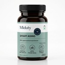 Miduty Smart Aging Trans-Resveratrol 99% | Anti-Aging Formula with Japanese Knotweed, Pomegranate & Green Tea Extract | Supports Fine Lines, Wrinkles, Skin Texture & Healthy Aging | 60 Veg Capsules