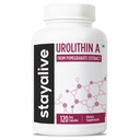 STAY ALIVE Urolithin A Supplement 1000mg from Pomegranate Extract | Supports Mitochondrial Function, Cellular Renewal & Muscle Strength | Non-GMO & Gluten-Free Urolithin A+ Capsules | 120 Count