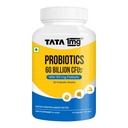 Tata 1mg Probiotics 60B CFU | 20 Probiotic Strains with 150 mg Prebiotic | Gut Health, Digestion & Immunity Support | 60 Vegetarian Capsules | No Refrigeration Needed